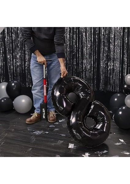 KB3256D 87 Psı Dijital Basınç Göstergeli Taşınabilir El Pompası, Kırmızı/siyah indirimleri