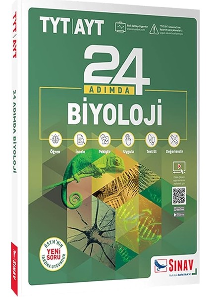 Dergisi Yayınları Tyt Ayt Biyoloji 24 Adımda Konu Anlatımlı Soru Bankası Sınav Yayınları
