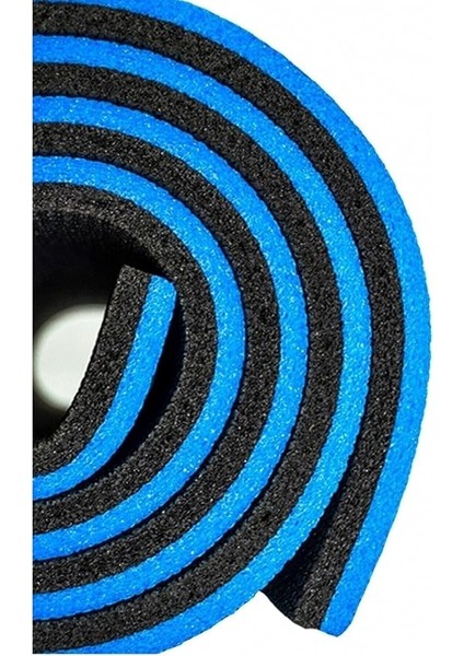 16 mm Pilates Minderi - 180X60 cm Kalın Yoga ve Egzersiz Matı, Kaymaz ve Yumuşak Yüzey, Taşınabilir ve Dayanıklı Spor Matı, Mavi