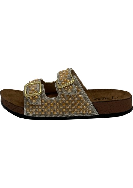 Anatomik Rahat Taşlı Boncuklu Kadın Terlik modelleri