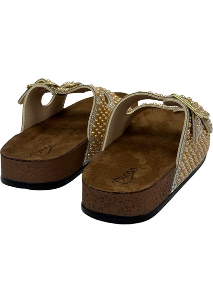 Anatomik Rahat Taşlı Boncuklu Kadın Terlik fırsatları