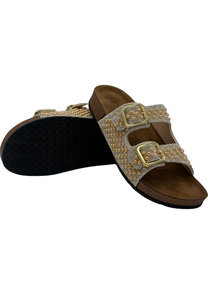 Anatomik Rahat Taşlı Boncuklu Kadın Terlik indirimleri
