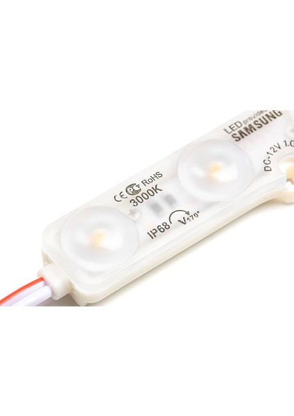 Adet Beyaz 10000K Samsung Modül LED Mercekli 12V 1.08 Watt, Beyaz ve Günışığı Renk Seçeneği, Tabela, Akvaryum, Vitrin Uygulama indirimleri