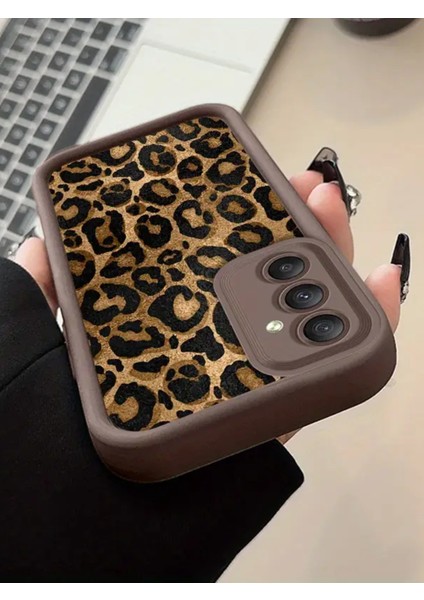 Samsung Galaxy S23 Fe Uyumlu – Leopar Desenli Şık ve Dayanıklı Silikon Kılıf modelleri