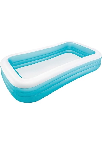 - 58484NP - Buzlu Dikdörtgen Havuz - Mavi Renk