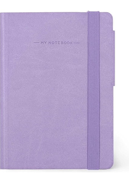 Not Defteri, Boş, Küçük, 192 Sayfa, Yumuşak Pu Kapak, Fsc® Sertifikalı Kağıt, 90 G/m², Aylık Planlayıcı, Adres Defteri, Yer Imi, 9,5 x 13,5 Cm, Renk Lavanta