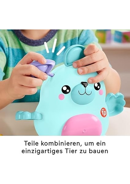 ve Eşleştir Evcil Hayvanlar Okul Öncesi Çağdaki Çocuklar Için 18 Parçalı Fisher-Price Fisher-Price Karıştır ve Eşleştir Hayvan Dostları Blokları HXP18 fırsatları