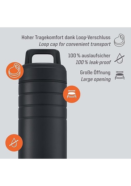 Majoris Paslanmaz Çelik Termos Siyah 0,70L fırsatları
