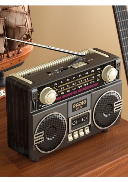 Trt Bandrollü Klasik Nostaljik Güneş Panelli Radyo Bluetooth Çift Hoparlör Antenli USB Hafıza Kartı indirimleri