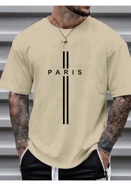 Paris Baskılı Oversize Terletmez Unisex