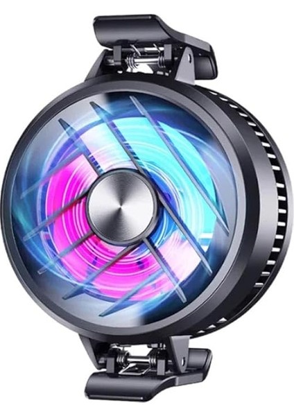 MT46 GT30 Profesyonel Rgb Turbo Fanlı Gaming Telefon Soğutucu Yarı Iletken Radyatör indirimleri