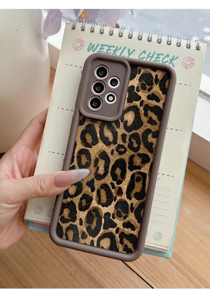 Samsung A32 Uyumlu – Leopar Desenli Yumuşak Silikon Kılıf