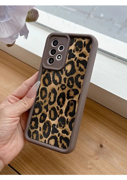 Samsung A32 Uyumlu – Leopar Desenli Yumuşak Silikon Kılıf fırsatları