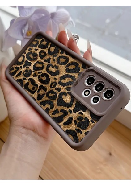 Samsung A32 Uyumlu – Leopar Desenli Yumuşak Silikon Kılıf indirimleri