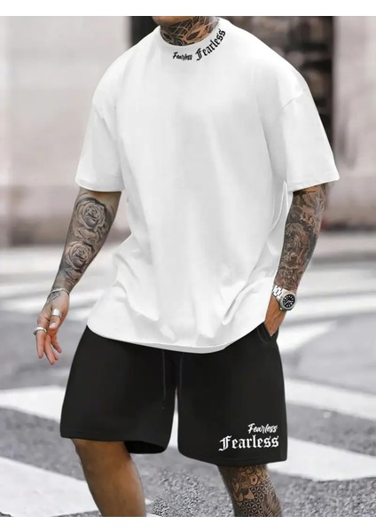 Erkekler Için Rahat Spor Külot Takımı, Yuvarlak Yaka, Hafif Esnek Polyester Örgü Kumaş