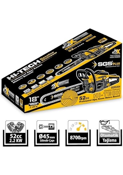 SGS5354 Benzinli Ağaç Kesme Makinesi fiyatları