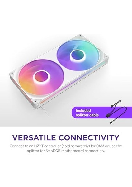 F280 Rgb Core – 280 mm Tekli Çerçeve Fan Birimi 2 x 140 mm Rgb Fanlı – Devir Sayısı ve Aydınlatma Kontrolü – Yüksek Statik Basınç ve Hava Akımı – Fan Başına 8 Argb LED – Beyaz modelleri