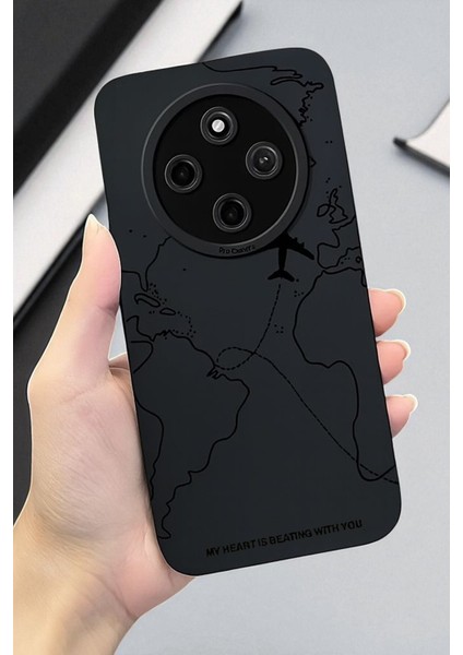 Xiaomi Redmi 14C Uyumlu – Harita Desenli, Yumuşak Silikon Kılıf, Darbeye Karşı Dayanıklı Kapak fiyatları