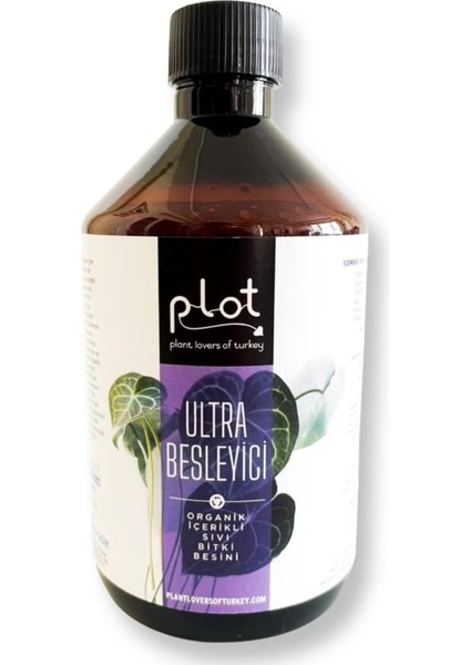 Ultra Besleyici Organik Içerikli Bitki Besini 500 ml Sıvı Gübre