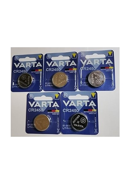 5 Adet Pil A CR2450 Lityum 3 V fiyatları