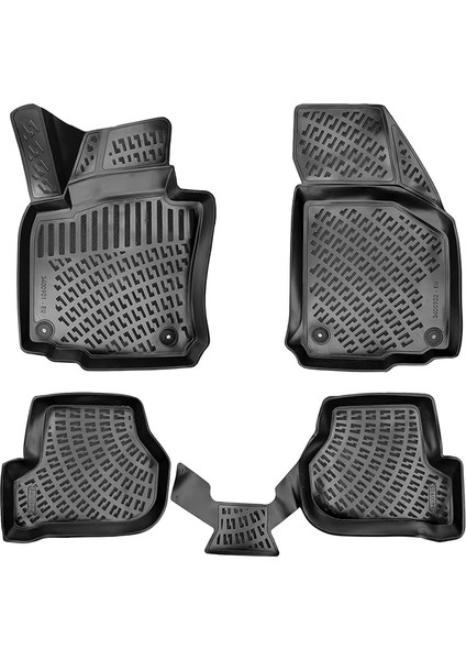 Volkswagen Scirocco 2008 Sonrası Uyumlu 3D Havuzlu Paspas