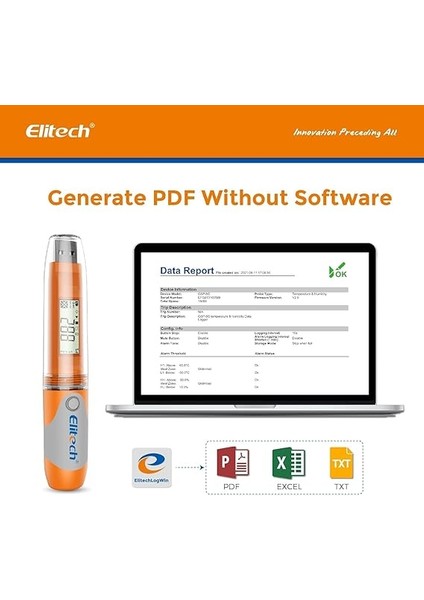 RC-51H Sıcaklık ve Nem Kayıt Cihazı | USB Girişli Datalogger | Otomatik Pdf Rapor fiyatları