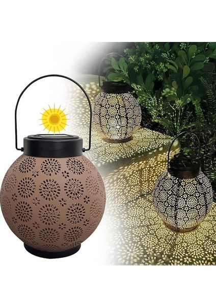 Güneş Enerjili Dekoratif LED Fener / Askılı Bahçe Feneri / Bahçe Dekorasyon Feneri / GT-SL25R fiyatları