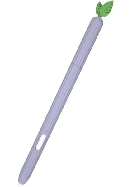 Samsung Galaxy S6 Lite Kalem Kılıfı (Ürün Kalem Değil ve Sadece S6 Lite Kalemi Için Uyumlu) (Lila Havuç)