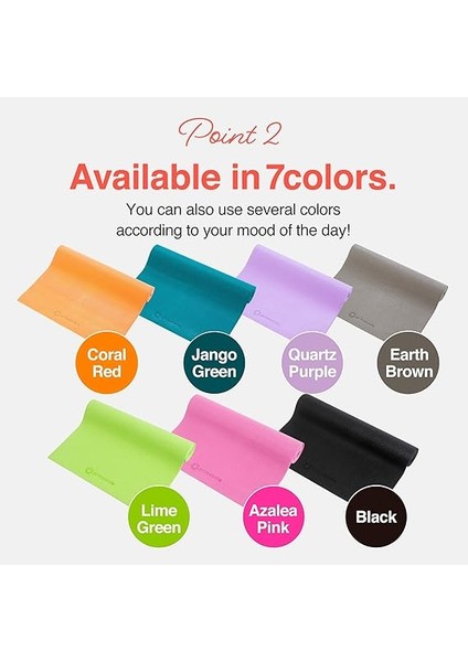 Yoga Minderi Taşıma Kayışı ile Evde ve Spor Salonunda Yoga, Pilates, Fitness ve Zemin Egzersizi Için, Kaymaz, 9 Renk modelleri