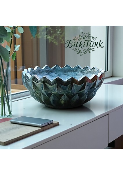 Milano Model Fırınlanmış Beton Saksı 10CM×21CM