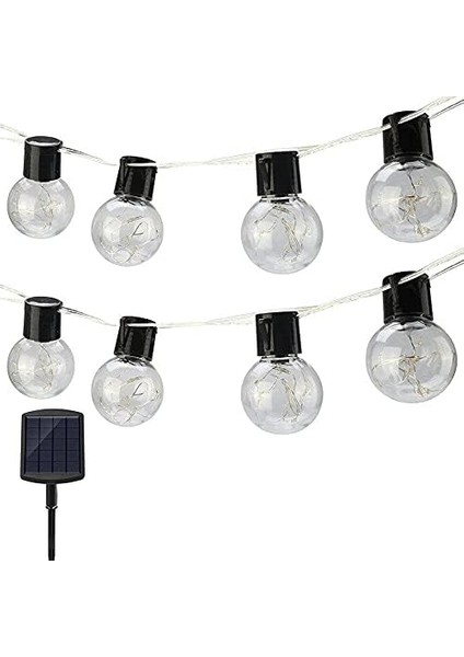 Solar 10LED Ampül 8 Mod 3.5mt Güneş Enerjili Dış Bahçe Aydınlatma Dekorasyon Günışığı modelleri
