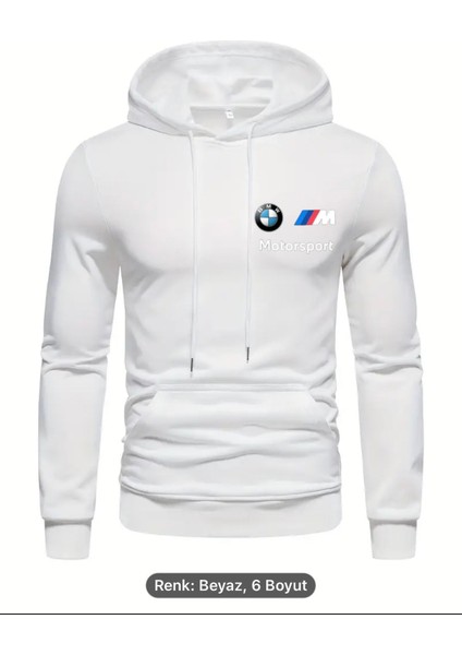 Kanguru Sweatshirt Içi Polarlı Mevsimlik Bmwmotorsport Baskılı