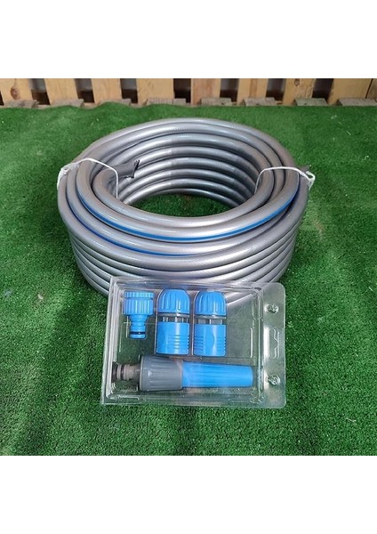 Hortum Seti Garden Kit Bahçe Çeşme Su Hortumu Iç Çap 1/2 Sulama Araç Yıkama 20 Metre