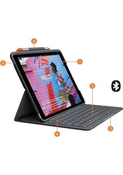 Slim Folio iPad Air 3.nesil Için Klavyeli Kılıf (Italian,q) modelleri