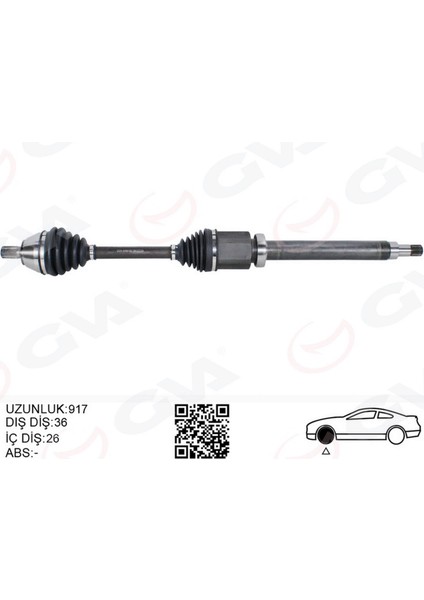 Mtxdpn Ön Aks Komple Sag Volvo S40 Volvo Ii 1.6 D2 10-12 V50 1.6 D2 10-12 C30 1.6 D2 10-12 D 4162 T