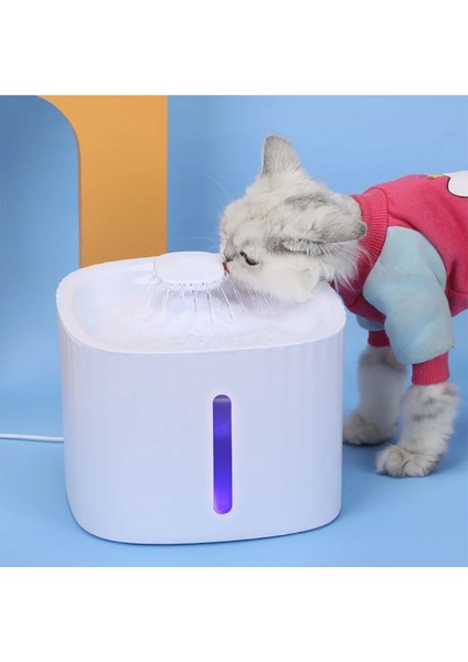 EZ-1002 Otomatik Su Sebili Fıskiyesi – Kedi Köpek ve Kuşlar Için Temiz ve Sürekli Su Kaynağı 3 Litre