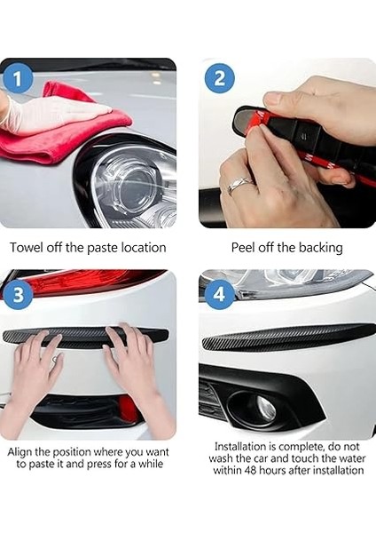 Araba Tampon Koruyucu, 2 Adet, Dayanıklı ve Esnek Malzeme, Yapışkanlı Montaj, Çizik ve Darbelere Karşı Koruma (Beyaz) fırsatları