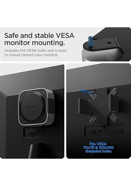 Mac Mini M4 Montaj Standı Siyah LD205 - AMP09226 fırsatları