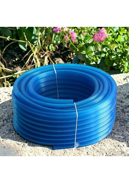 Bahçe Çeşme Su Hortumu Iç Çap 1/2 Naturel Silikonlu Sulama Araç Yıkama Hortum 30 Metre indirimleri