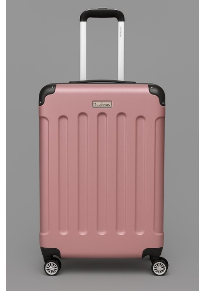 3’lü Valiz Seti – Kabin + Orta + Büyük Boy – Abs Sert Kaplama, Ultra Hafif, 360° Dönebilen Tekerlek, Darbe Korumalı Bavul