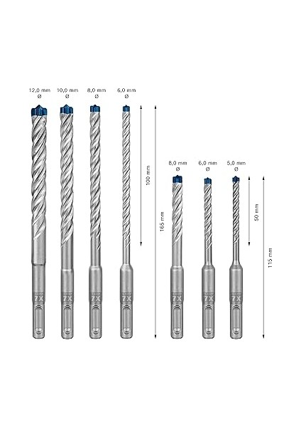 Professional 7 Parça Expert Sds Plus-7x Kırıcı Delici Delme Uçları (Yumuşak Taş, Sert Taş, Beton, Donatılı Beton, Beton Bina Bloku, Ø 5-12 Mm, Aksesuar Kırıcı Delici) fırsatları