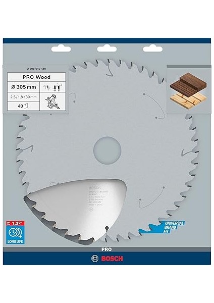 Professional Accessories Daire Testere Bıçağı, Gri, 305X30X2.5 Mm, 40, 1 Adet fiyatları