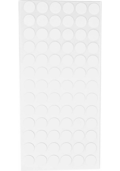 Vida Çivi Gizleyici Tapa 15MM x 78 Parça | Çivi ve Vida Deliği Için Gizleyici Sticker | Kendinden Yapışkanlı Vida Tapası (Beyaz)
