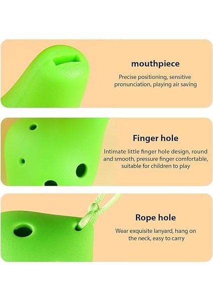 6 Delikli Reçine Ocarina Alto C Müzik Aşığı ve Yeni Başlayanlar Için Basit Stil Müzik Aleti fiyatları