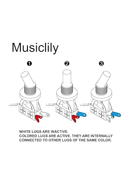 Metrik 3 Yollu Kısa Düz Gitar Geçiş Anahtarı Pikap Seçici Epiphone Lp Les Paul Elektro Gitar, Krem Ipucu modelleri