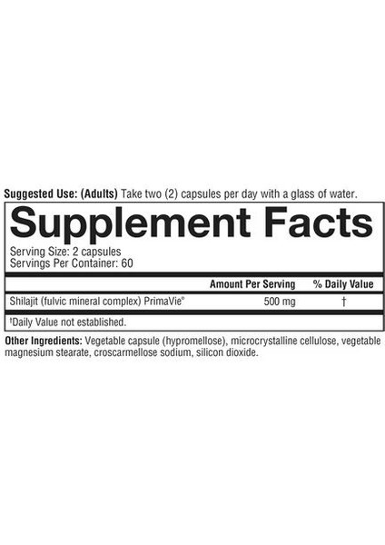 Shilajit Men's Formula 500 Mg 120 Kapsül fiyatları