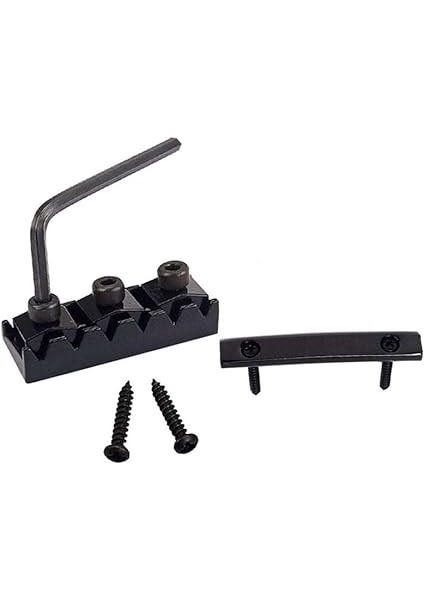 42MM Gitar Telleri Kilitli Somun, Anahtarı Vidalı, Floyd Rose Tremolo Köprüsü Için, Siyah indirimleri