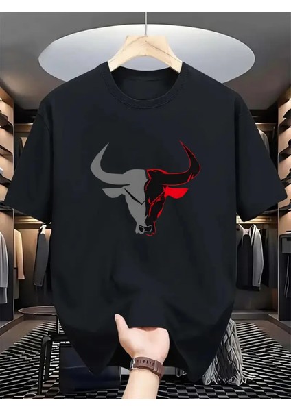 Yeni Erkek Casual Crew Yaka Kısa Kollu Polyester Örgü Kumaş