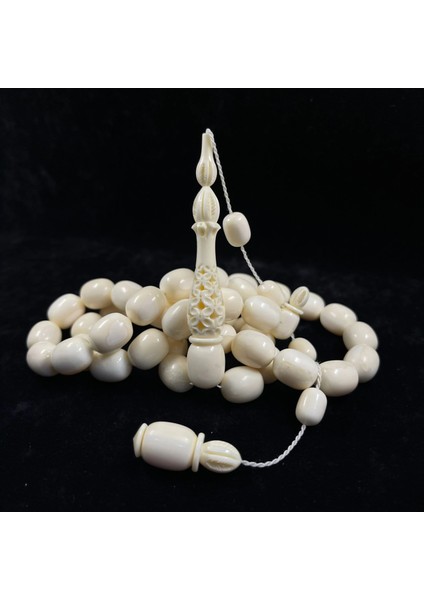 Fatih Bazılı Usta Işçilikli Özel Çalışma Fildişi 45 Habbe Tespih modelleri