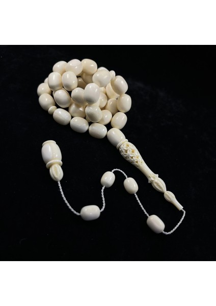 Fatih Bazılı Usta Işçilikli Özel Çalışma Fildişi 45 Habbe Tespih indirimleri